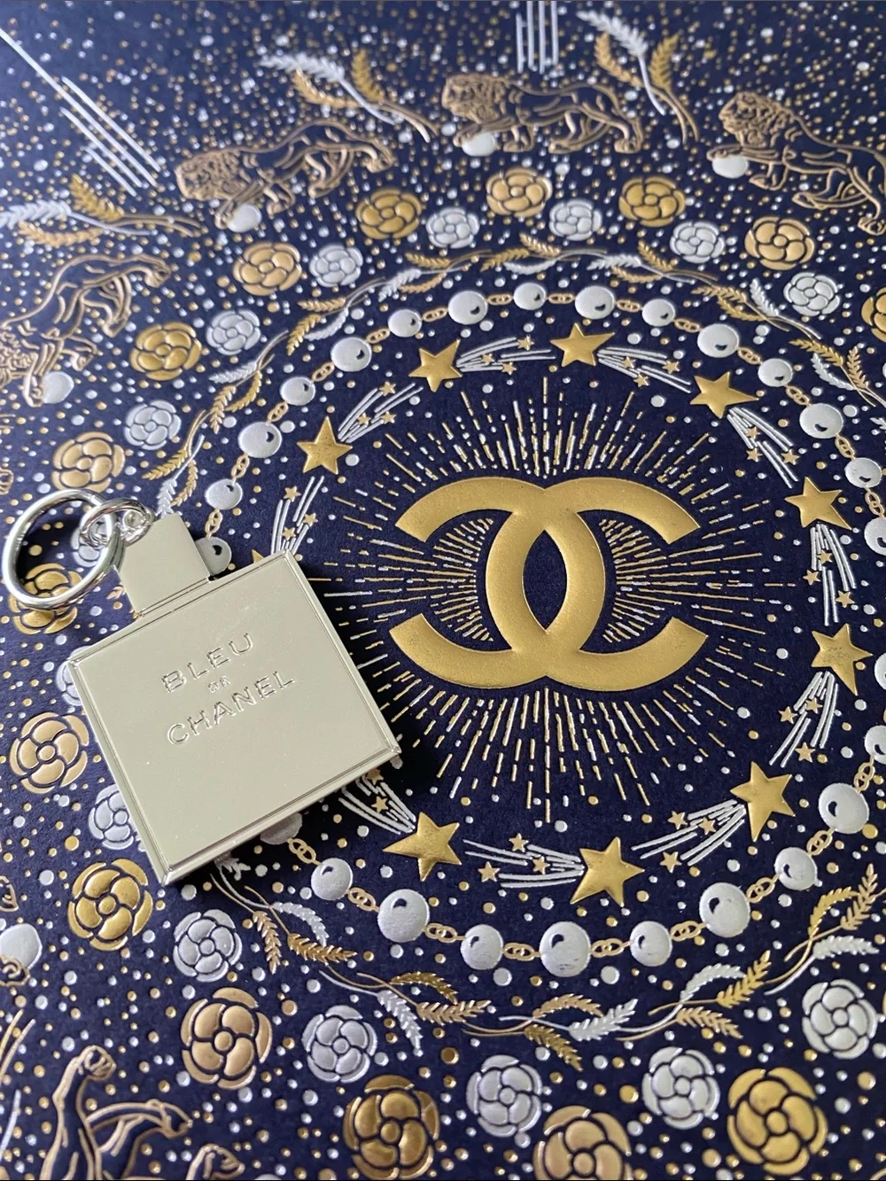 Chanel Limited Edition Bleu De Chanel Silver Charm
